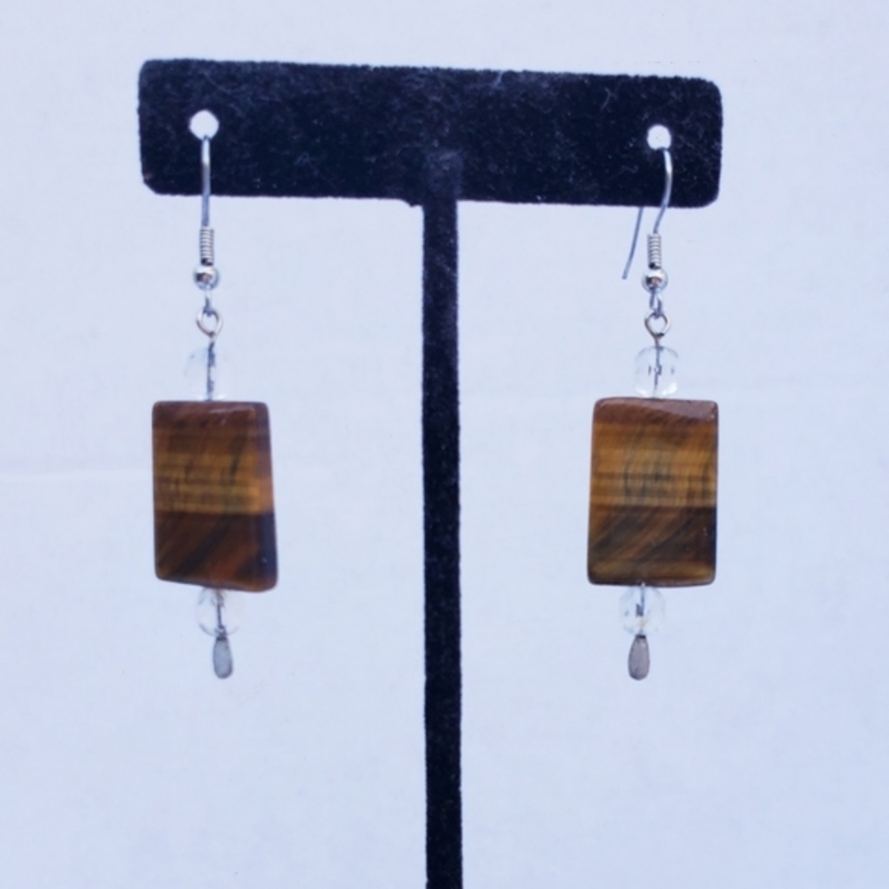 Vintage earrings, Vintage jewelry, Art Deco pierced earrings,Boho hippie jewelry